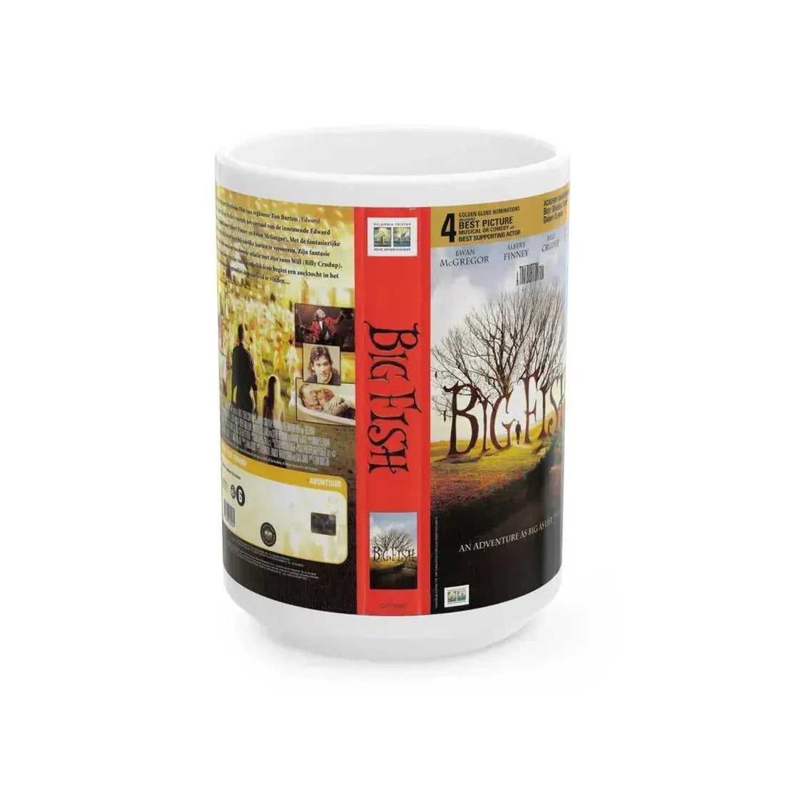 BIG FISH (VHS COVER) - White Coffee Mug 15oz - Go Mug Yourself
