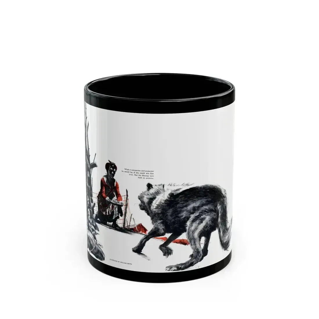 Big Foot, Cosmopolitan, August 1948 - Black Coffee Mug 11oz - Go Mug Yourself