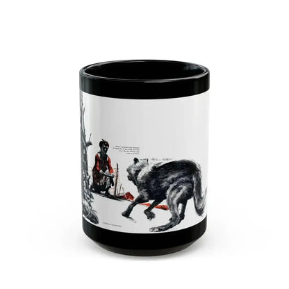 Big Foot, Cosmopolitan, August 1948 - Black Coffee Mug 15oz - Go Mug Yourself