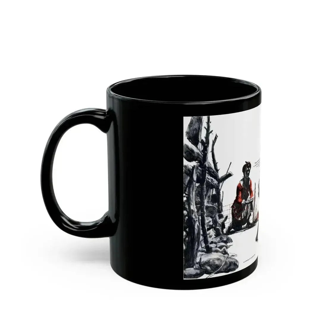 Big Foot, Cosmopolitan, August 1948 - Black Coffee Mug - Go Mug Yourself