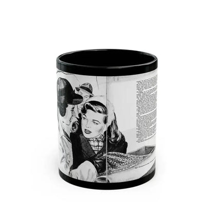 Big Girl (2), Calling All Girls, March 1946 - Black Coffee Mug 11oz - Go Mug Yourself