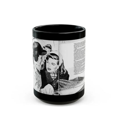 Big Girl (2), Calling All Girls, March 1946 - Black Coffee Mug 15oz - Go Mug Yourself