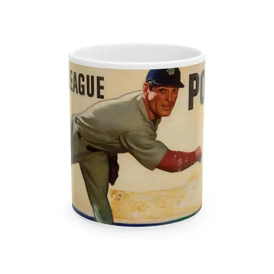 Big League Power, Esso Extra advertisement, 1948 - White Coffee Mug 11oz - Go Mug Yourself