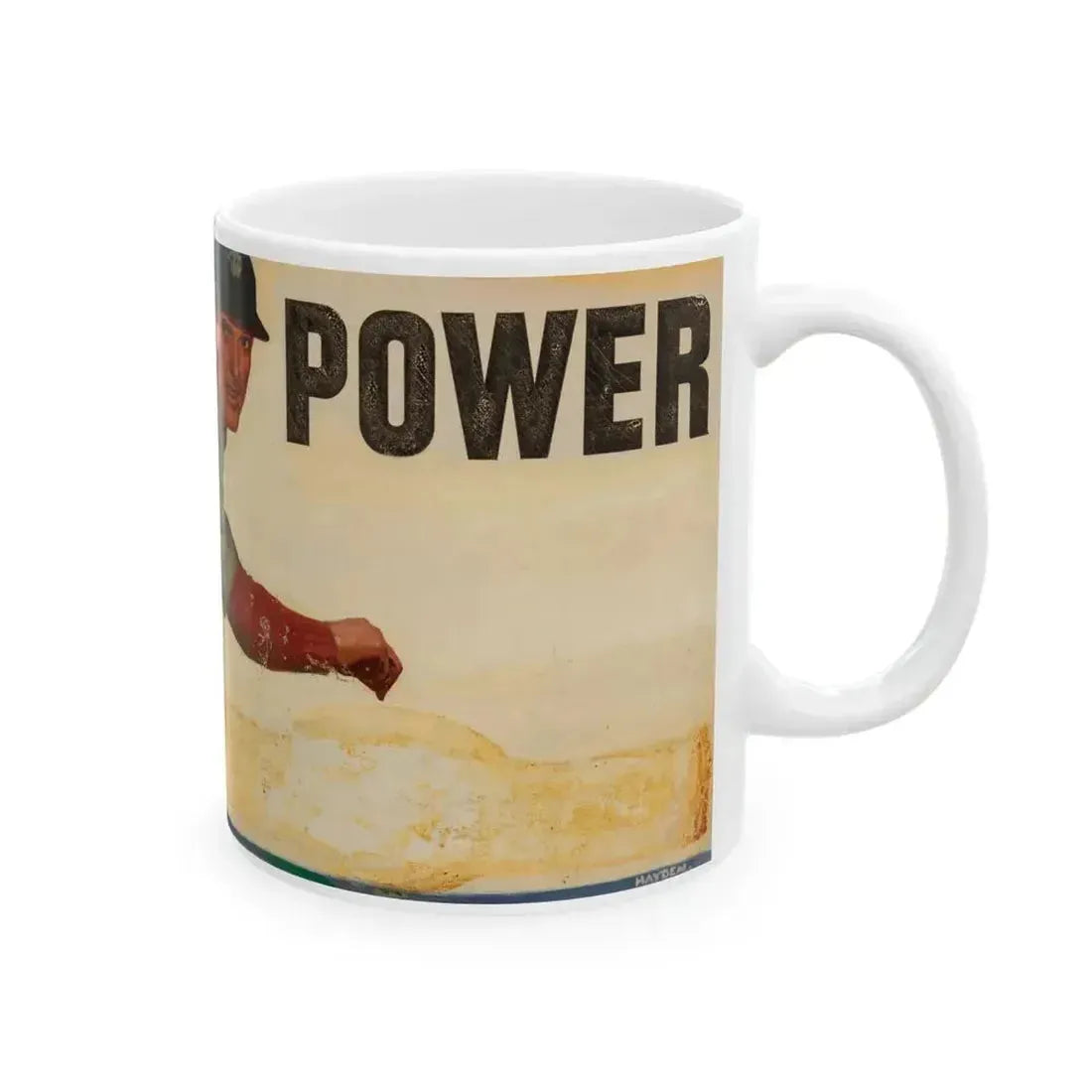 Big League Power, Esso Extra advertisement, 1948 - White Coffee Mug - Go Mug Yourself