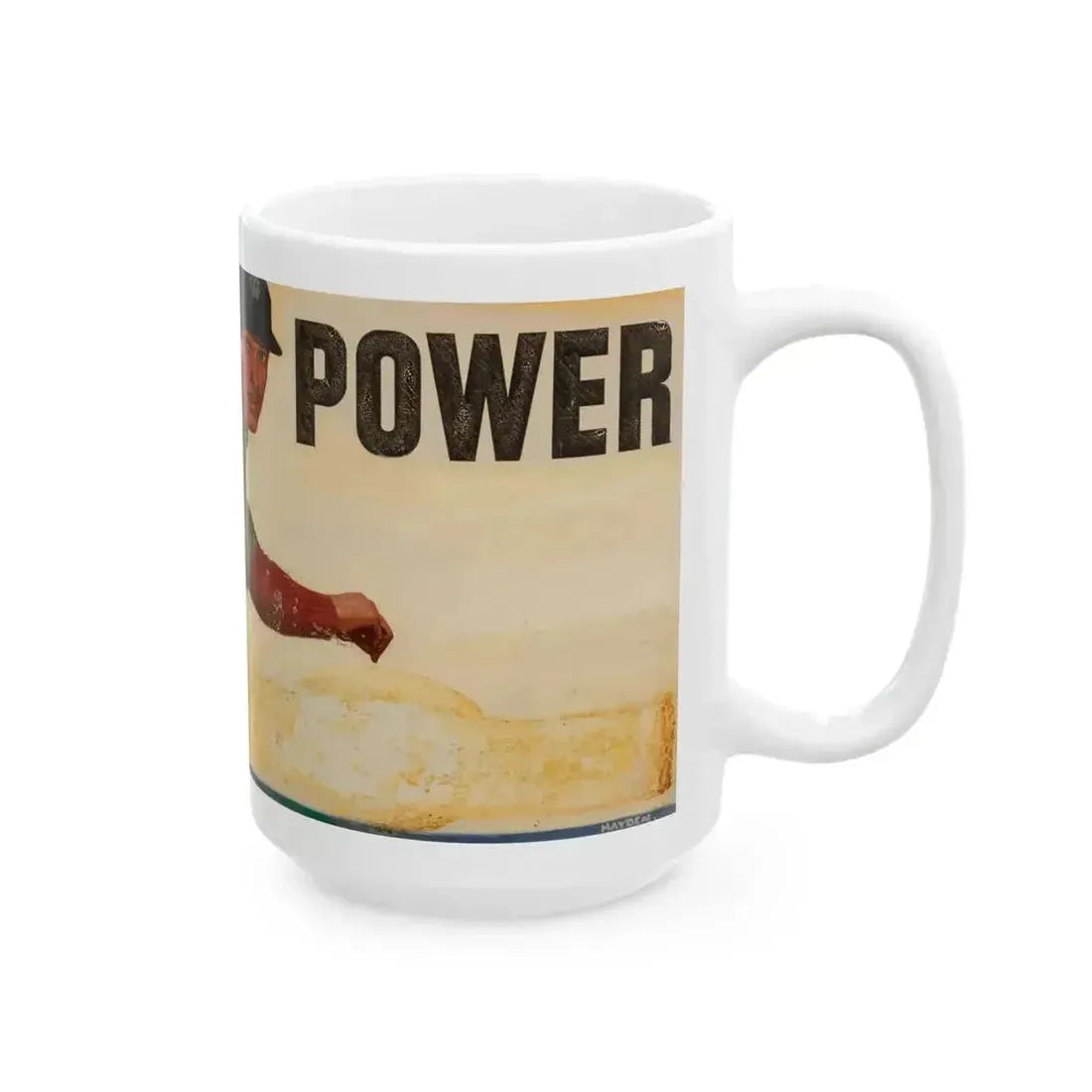 Big League Power, Esso Extra advertisement, 1948 - White Coffee Mug - Go Mug Yourself