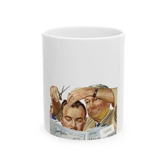 Big Leaguer, Collier's, August 9, 1952 - White Coffee Mug 11oz - Go Mug Yourself