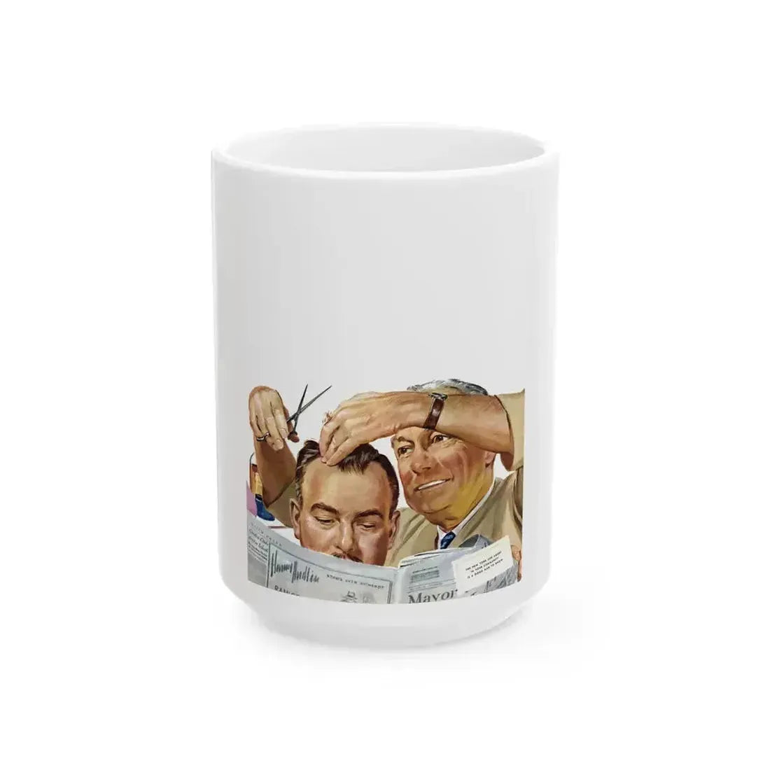 Big Leaguer, Collier's, August 9, 1952 - White Coffee Mug 15oz - Go Mug Yourself