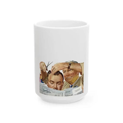 Big Leaguer, Collier's, August 9, 1952 - White Coffee Mug 15oz - Go Mug Yourself