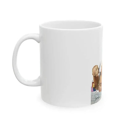 Big Leaguer, Collier's, August 9, 1952 - White Coffee Mug - Go Mug Yourself