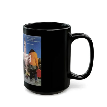BIG MAN ON CAMPUS (VHS COVER) - Black Coffee Mug - Go Mug Yourself