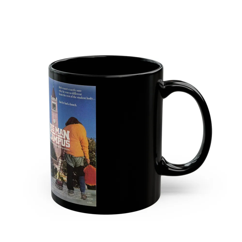 BIG MAN ON CAMPUS (VHS COVER) - Black Coffee Mug-Go Mug Yourself