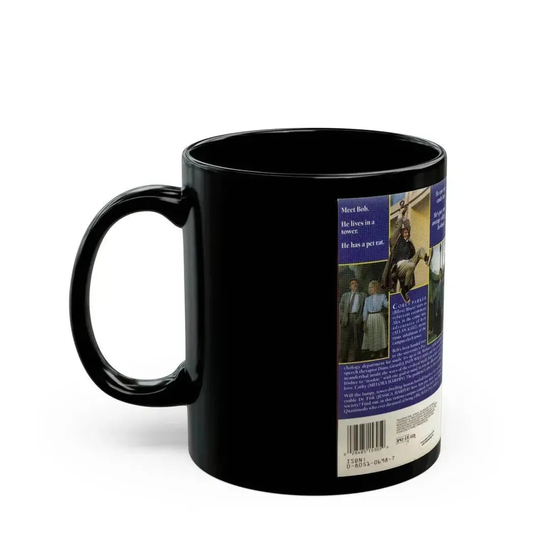 BIG MAN ON CAMPUS (VHS COVER) - Black Coffee Mug - Go Mug Yourself
