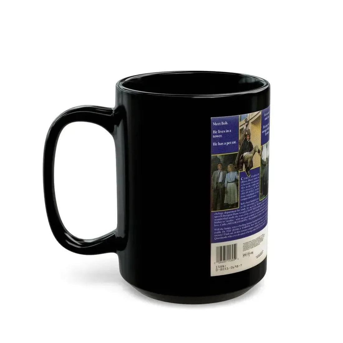 BIG MAN ON CAMPUS (VHS COVER) - Black Coffee Mug - Go Mug Yourself