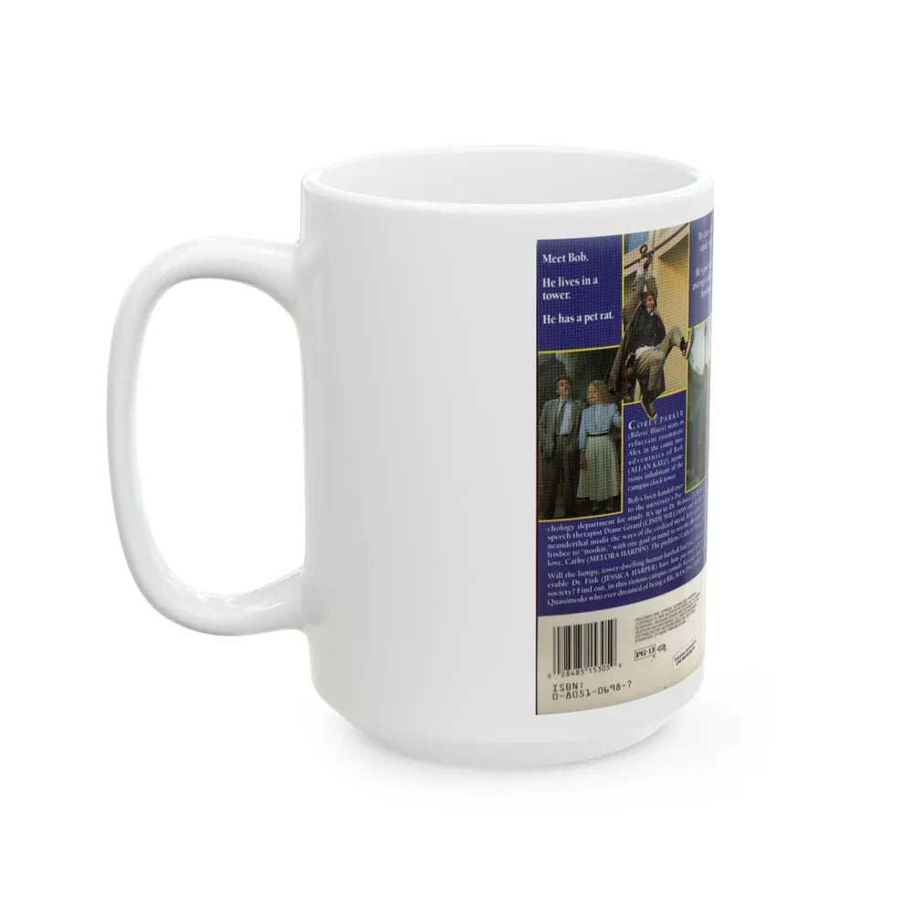 BIG MAN ON CAMPUS (VHS COVER) - White Coffee Mug-Go Mug Yourself