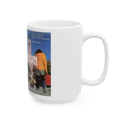 BIG MAN ON CAMPUS (VHS COVER) - White Coffee Mug-Go Mug Yourself