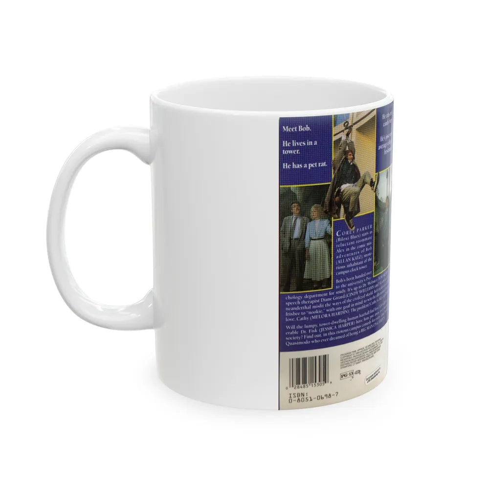 BIG MAN ON CAMPUS (VHS COVER) - White Coffee Mug-Go Mug Yourself