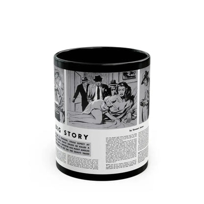 Big Story, Peril magazine, June 1957 - Black Coffee Mug 11oz - Go Mug Yourself