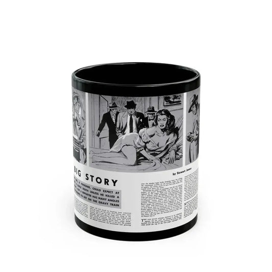 Big Story, Peril magazine, June 1957 - Black Coffee Mug 11oz - Go Mug Yourself