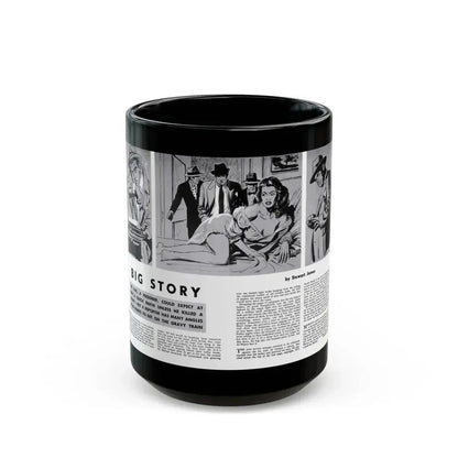 Big Story, Peril magazine, June 1957 - Black Coffee Mug 15oz - Go Mug Yourself