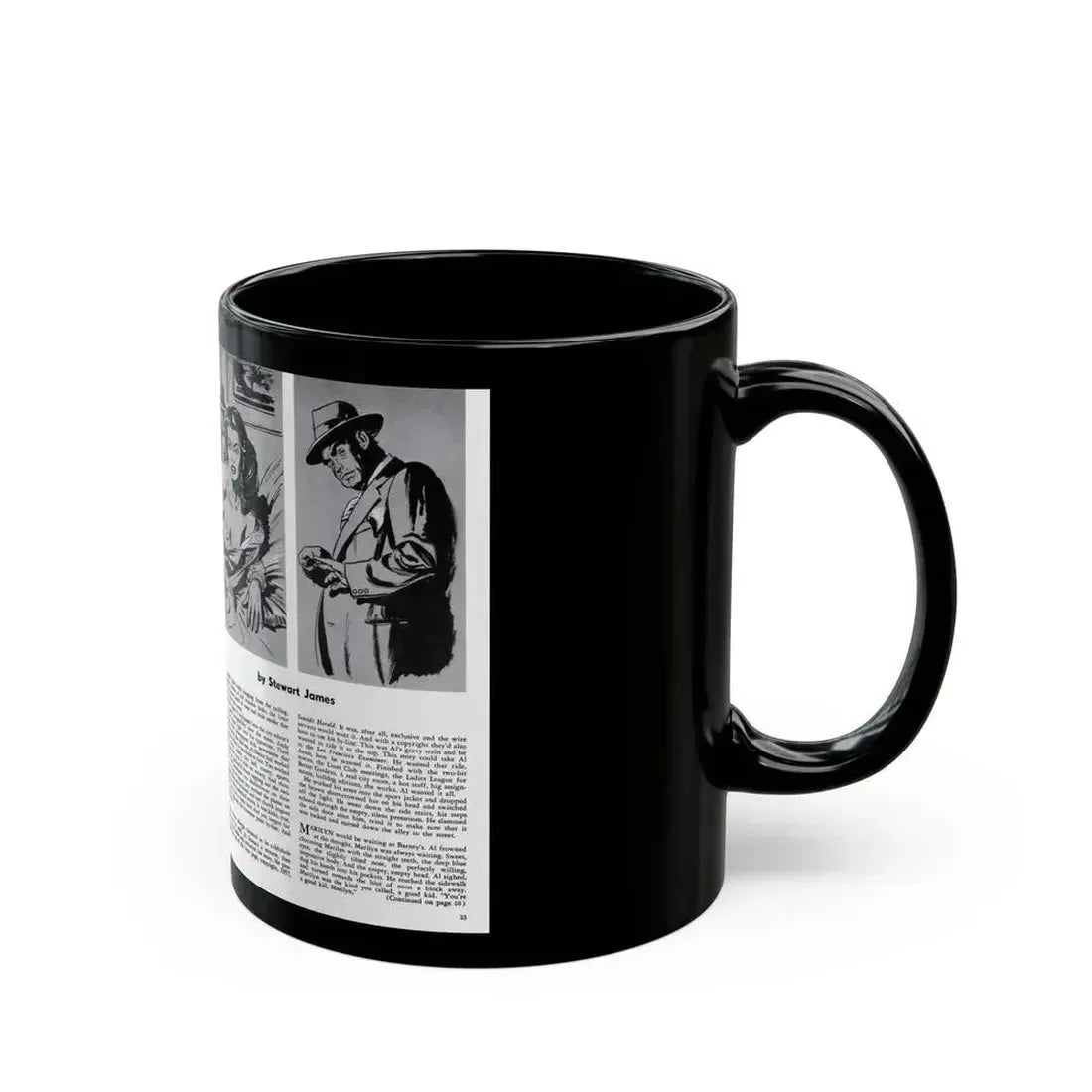 Big Story, Peril magazine, June 1957 - Black Coffee Mug - Go Mug Yourself