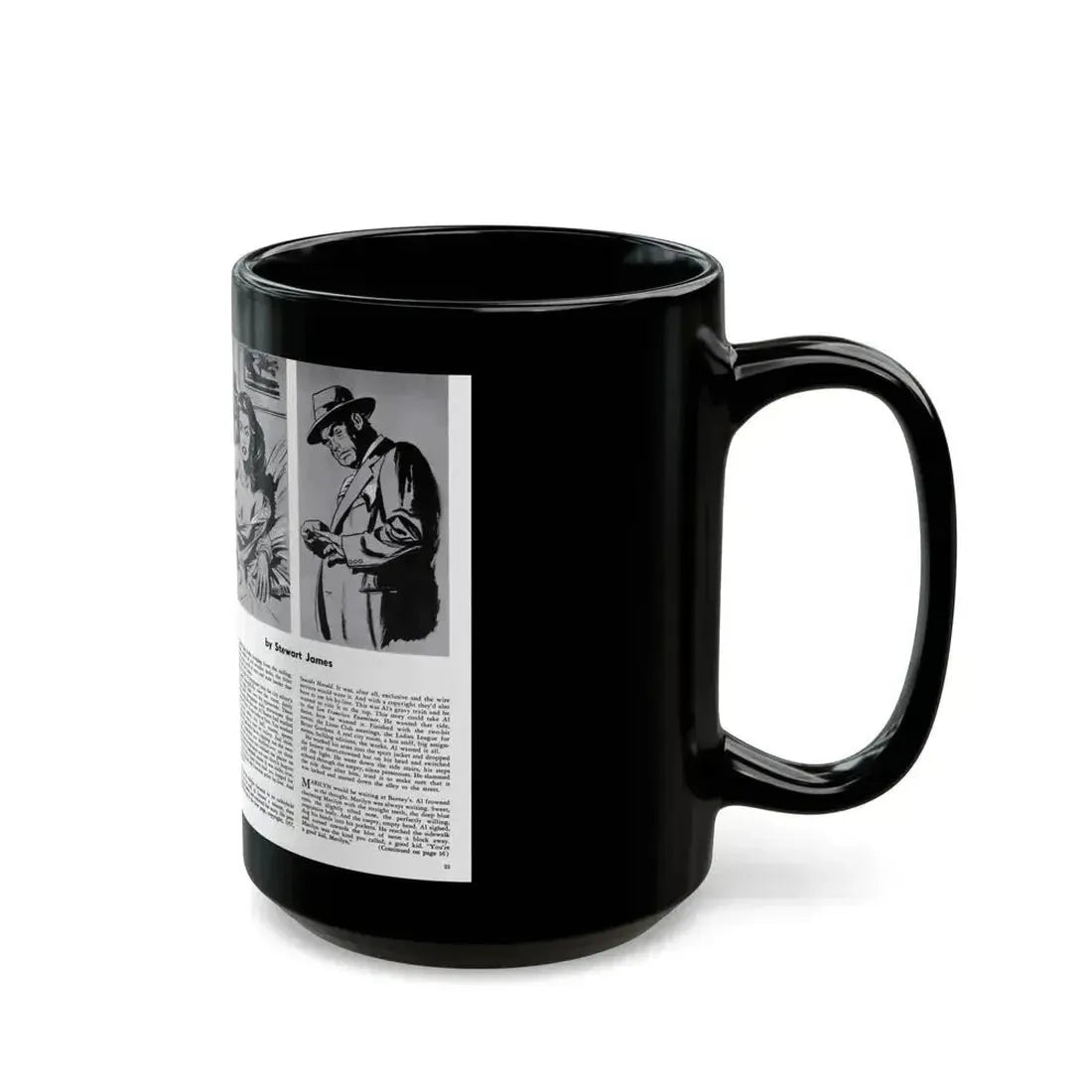Big Story, Peril magazine, June 1957 - Black Coffee Mug - Go Mug Yourself