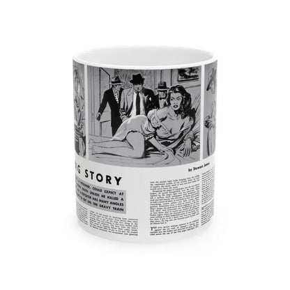 Big Story, Peril magazine, June 1957 - White Coffee Mug 11oz - Go Mug Yourself