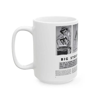 Big Story, Peril magazine, June 1957 - White Coffee Mug - Go Mug Yourself