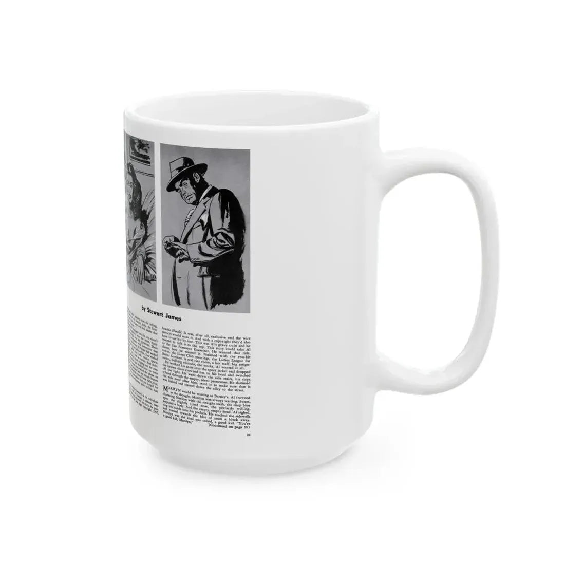 Big Story, Peril magazine, June 1957 - White Coffee Mug - Go Mug Yourself