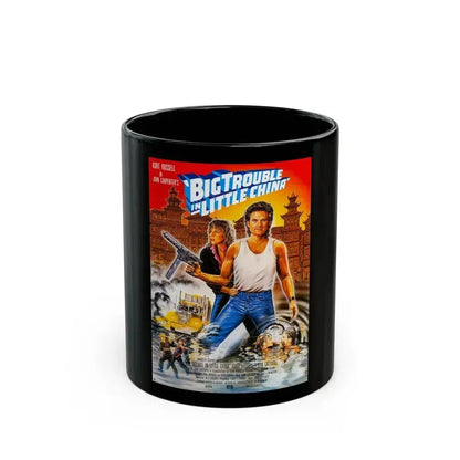 BIG TROUBLE IN LITTLE CHINA (GERMAN) 1986 Movie Poster - Black Coffee Mug 11oz - Go Mug Yourself