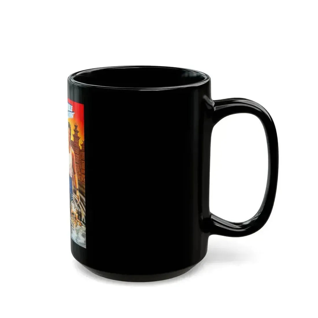 BIG TROUBLE IN LITTLE CHINA (GERMAN) 1986 Movie Poster - Black Coffee Mug - Go Mug Yourself