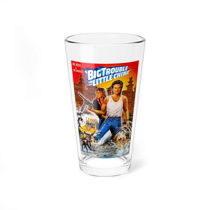 BIG TROUBLE IN LITTLE CHINA (GERMAN) 1986 Movie Poster - Pint Glass 16oz-16oz-Go Mug Yourself