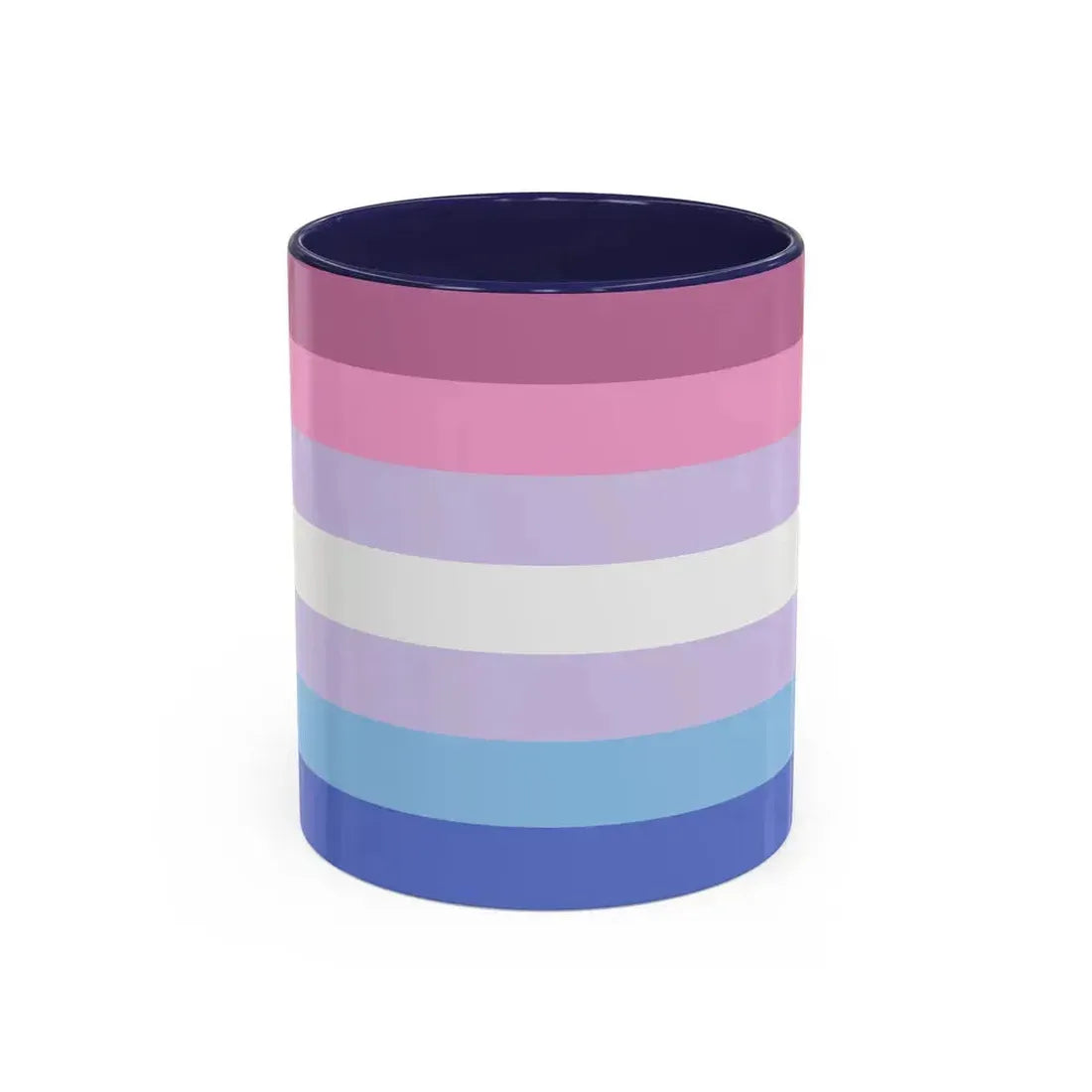 Bigender Pride Flag - Accent Coffee Mug 11oz Navy - Go Mug Yourself