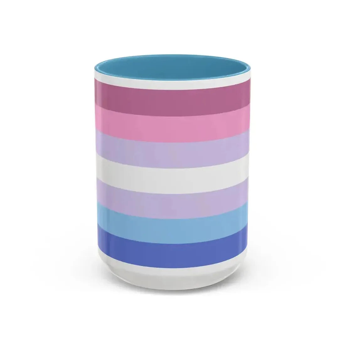 Bigender Pride Flag - Accent Coffee Mug 15oz Light Blue - Go Mug Yourself