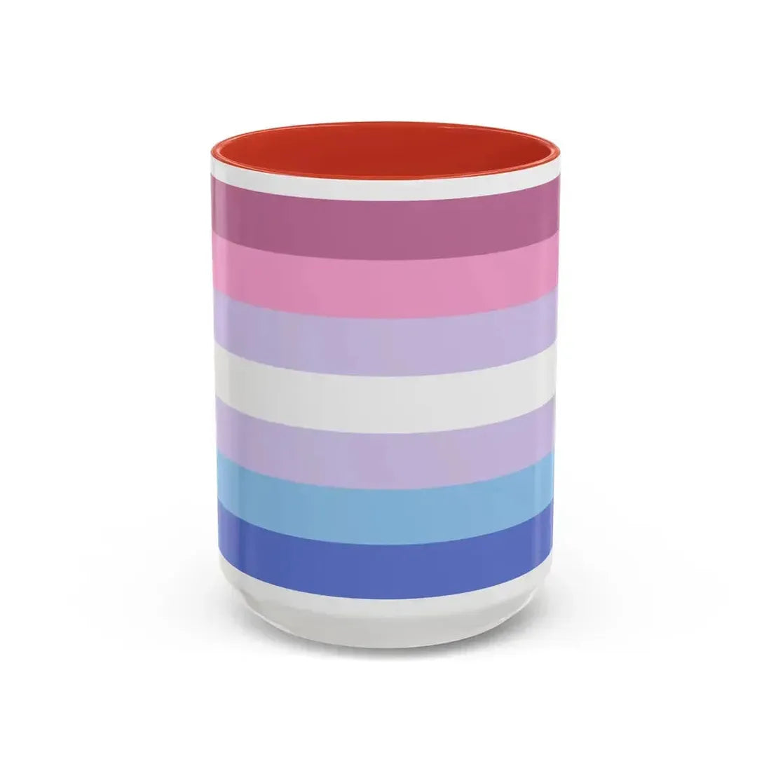 Bigender Pride Flag - Accent Coffee Mug 15oz Red - Go Mug Yourself