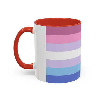 Bigender Pride Flag - Accent Coffee Mug - Go Mug Yourself