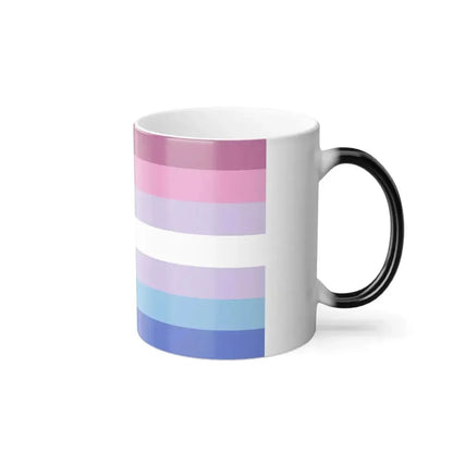 Bigender Pride Flag - Color Changing Mug 11oz - Go Mug Yourself