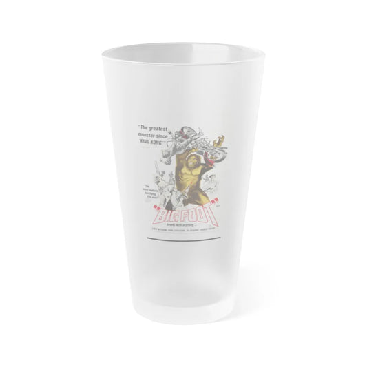 BIGFOOT 1970 Movie Poster - Frosted Pint Glass 16oz-16oz-Frosted-Go Mug Yourself