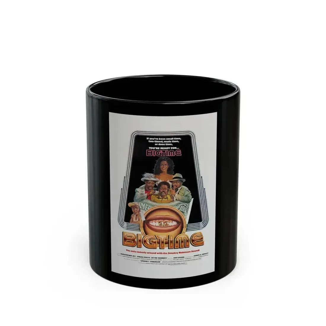 BIGTIME 1977 Movie Poster - Black Coffee Mug 11oz - Go Mug Yourself