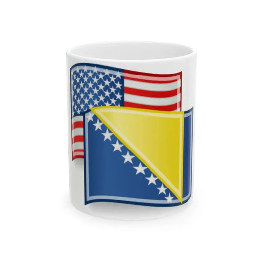 Bih-usa (Bosnia and Herzegovina) White Coffee Mug 11oz - Go Mug Yourself