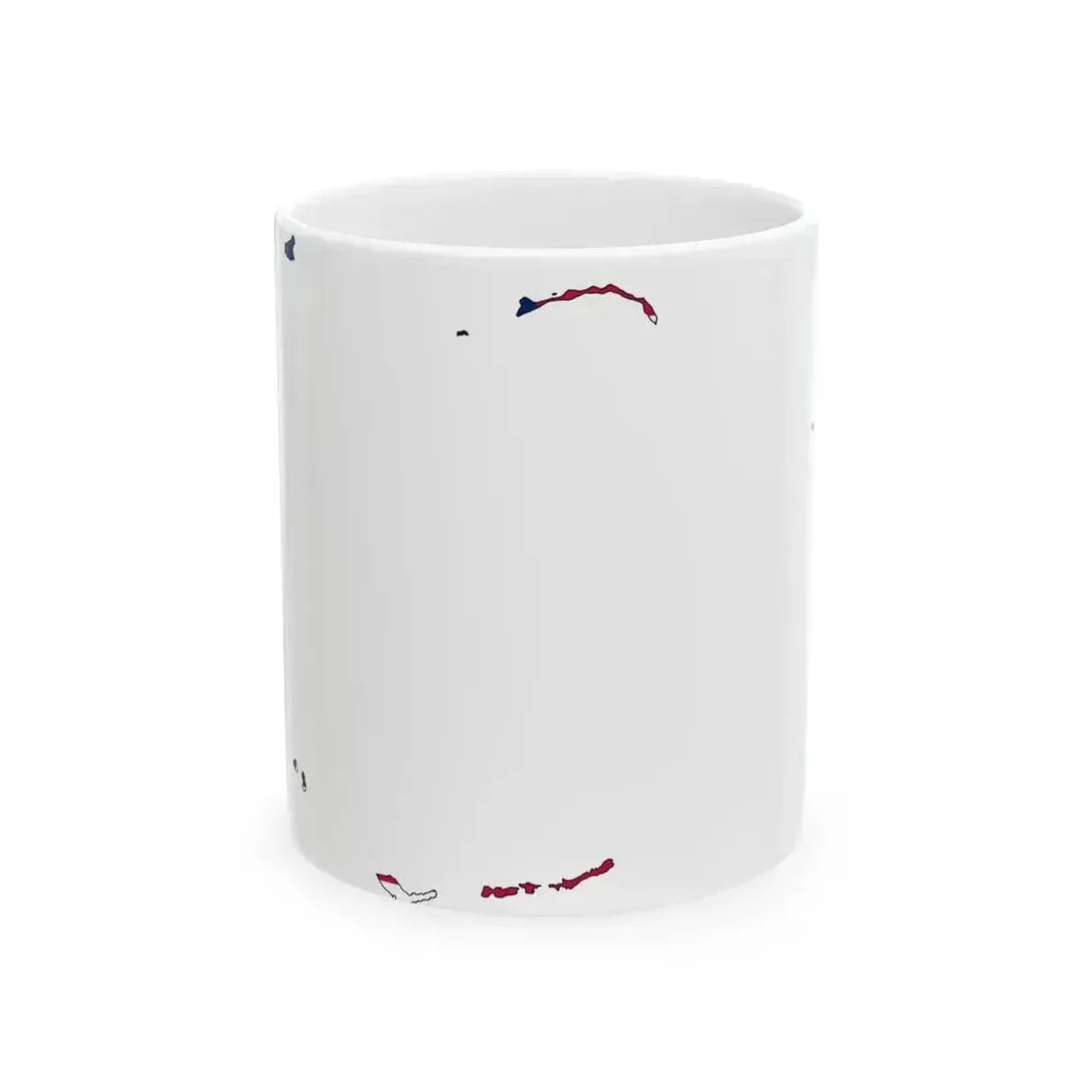 Bikini Atoll Flag Map (Marshall Islands) White Coffee Mug 11oz - Go Mug Yourself