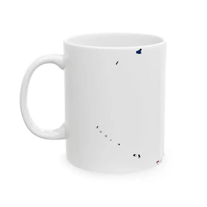 Bikini Atoll Flag Map (Marshall Islands) White Coffee Mug - Go Mug Yourself