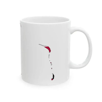 Bikini Atoll Flag Map (Marshall Islands) White Coffee Mug - Go Mug Yourself