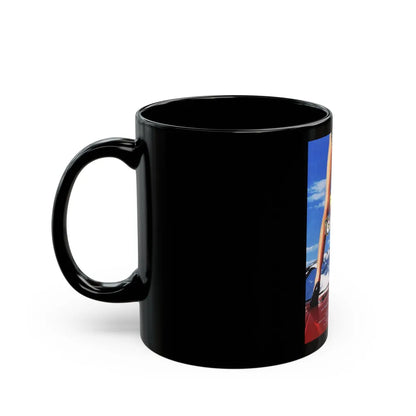 BIKINI CARWASH 1992 Movie Poster - Black Coffee Mug-Go Mug Yourself