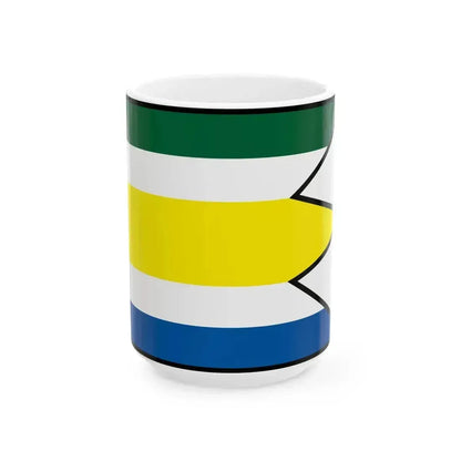 Bilkove Humence Senica Flag (Slovakia) White Coffee Mug 15oz - Go Mug Yourself