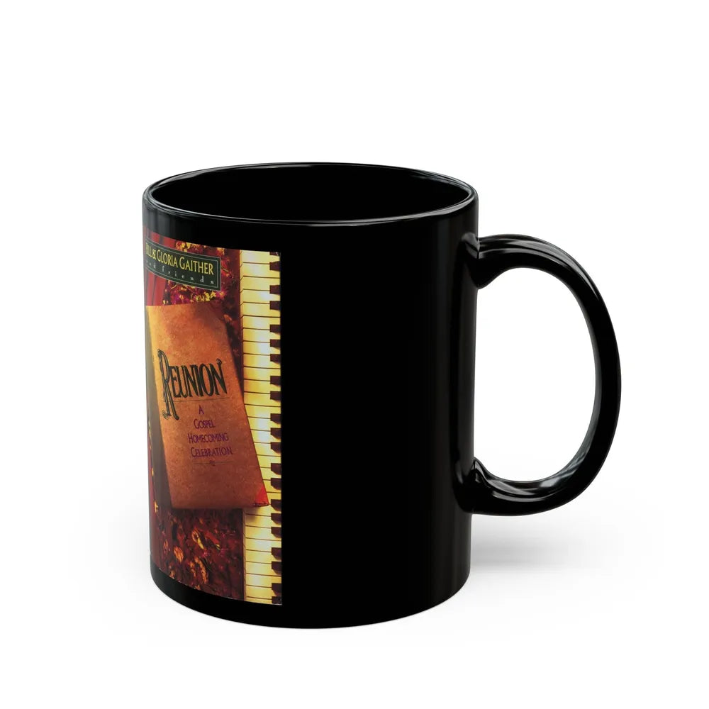 BILL AND GLORIA GAITHER AND FRIENDS REUNION A GOSPEL HOMECOMING CELEBRATION (VHS COVER) - Black Coffee Mug-Go Mug Yourself