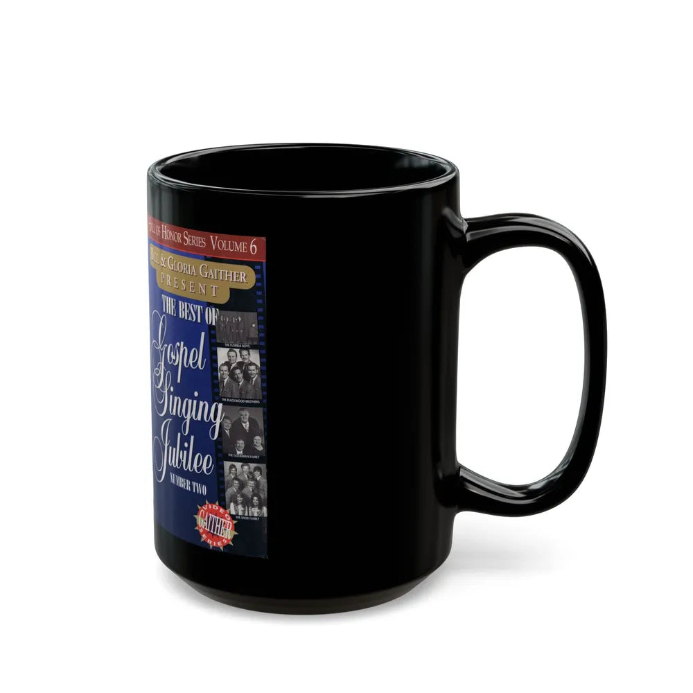 BILL AND GLORIA GAITHER PRESENT THE BEST OF GOSPEL SINGING JUBILEE (VHS COVER) - Black Coffee Mug-Go Mug Yourself