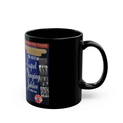 BILL AND GLORIA GAITHER PRESENT THE BEST OF GOSPEL SINGING JUBILEE (VHS COVER) - Black Coffee Mug - Go Mug Yourself