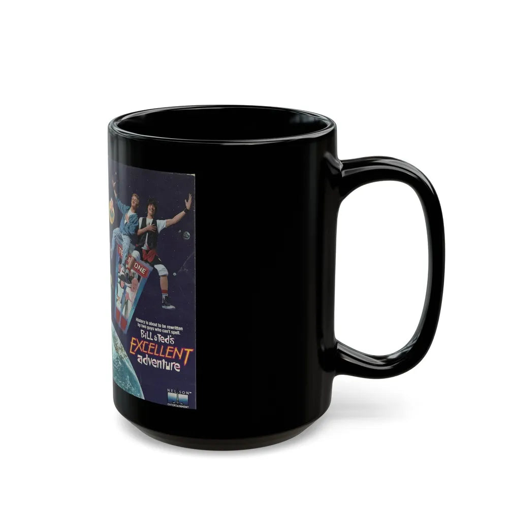 BILL AND TEDS EXCELLENT ADVENTURE (VHS COVER) - Black Coffee Mug-Go Mug Yourself