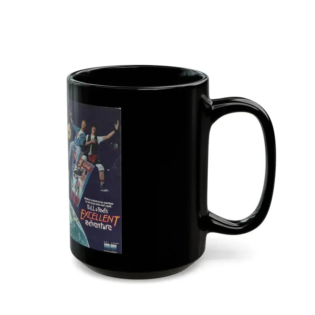 BILL AND TEDS EXCELLENT ADVENTURE (VHS COVER) - Black Coffee Mug - Go Mug Yourself