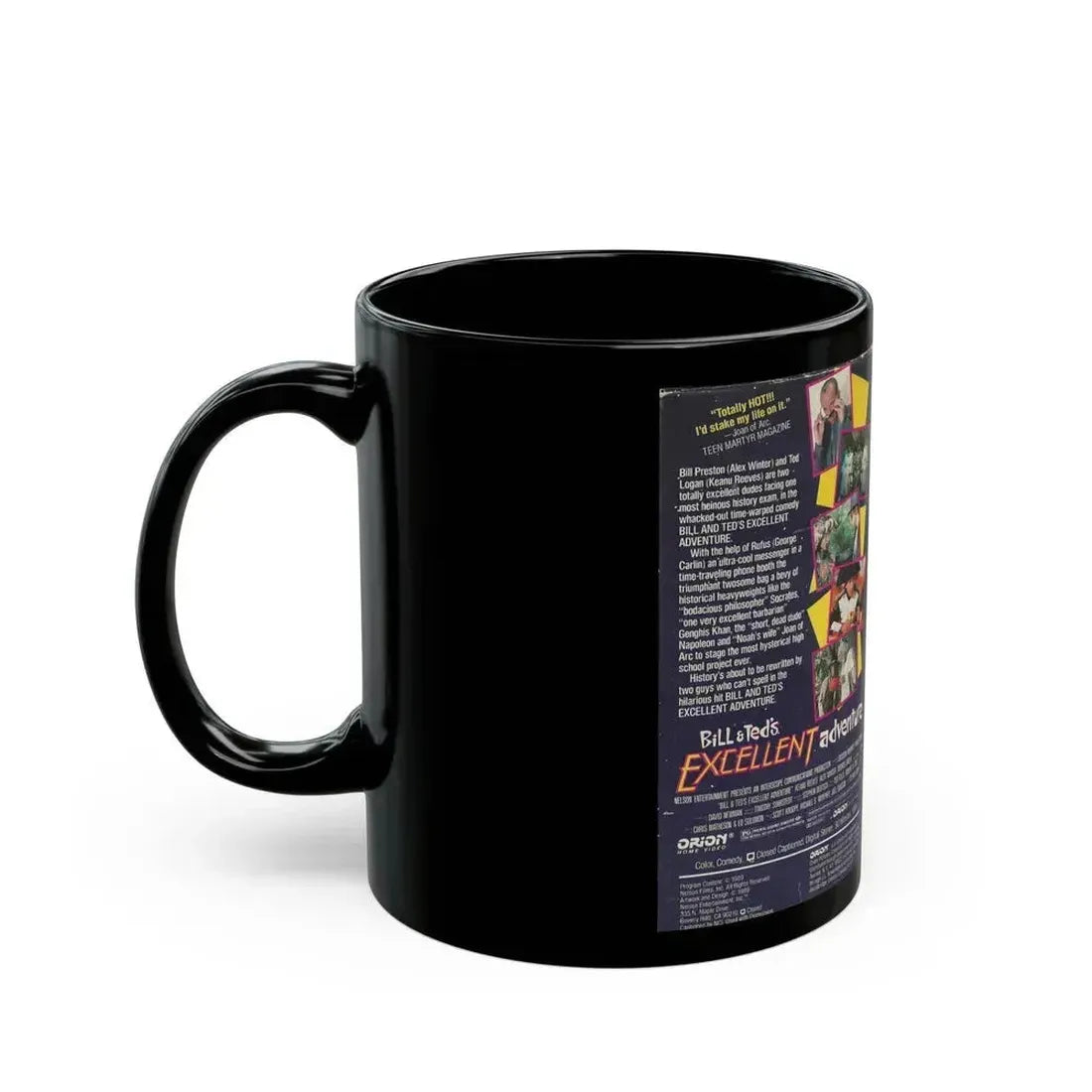 BILL AND TEDS EXCELLENT ADVENTURE (VHS COVER) - Black Coffee Mug - Go Mug Yourself